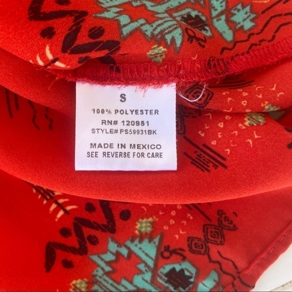 Tribal tank top blouse Size Small - Picture 5 of 9